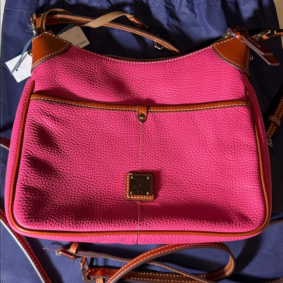 Dooney & Bourke Pink and Tan Shoulder Bag - Picture 6 of 10